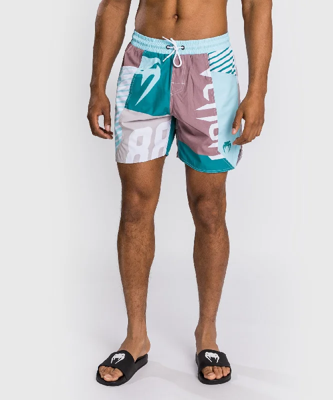 Custom Shorts for Running and Jogging-Venum Summer 88 Boardshort - Clearwater/Mozaic Blue