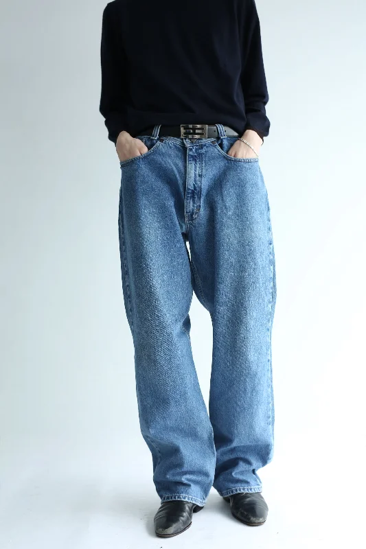 Custom Chinos-90's "Calvin Klein" Washed Baggy Jeans