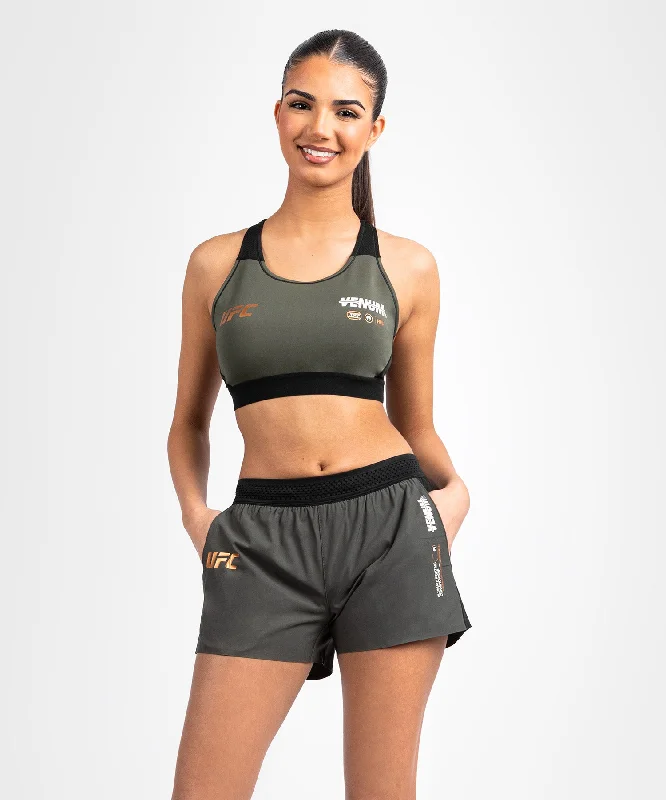 Custom Shorts for Surfing-UFC Adrenaline by Venum Fight Week Women’s Performance Short - Khaki