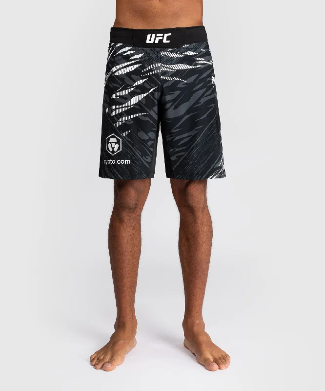 Custom Shorts for Food Service Workers-UFC Fusion by Venum Authentic Fight Night Men’s Fight Short - Long Fit - Black