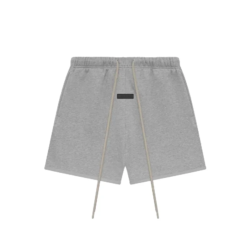 Custom Monogrammed Pants-Fear of God ESSENTIALS - SWEAT SHORTS  DARK HEATHER