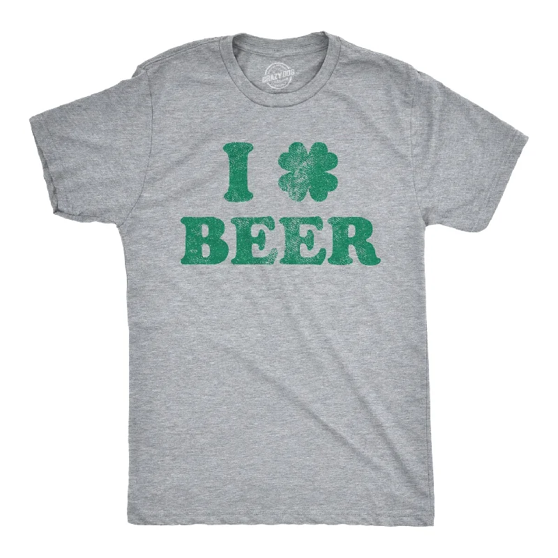 Custom T-Shirts for Cooling Comfort-I Clover Beer Men's T Shirt