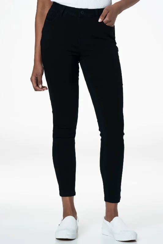 Custom Shorts for Picnics-Rf01 Mid-Rise Skinny Jeans _ 140837 _ Black