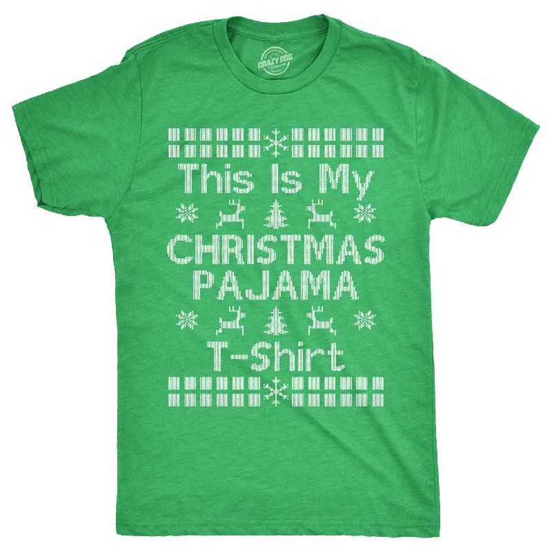 Personalized T-Shirts for Gifts-This Is My Christmas Pajama T Shirt Men's T Shirt