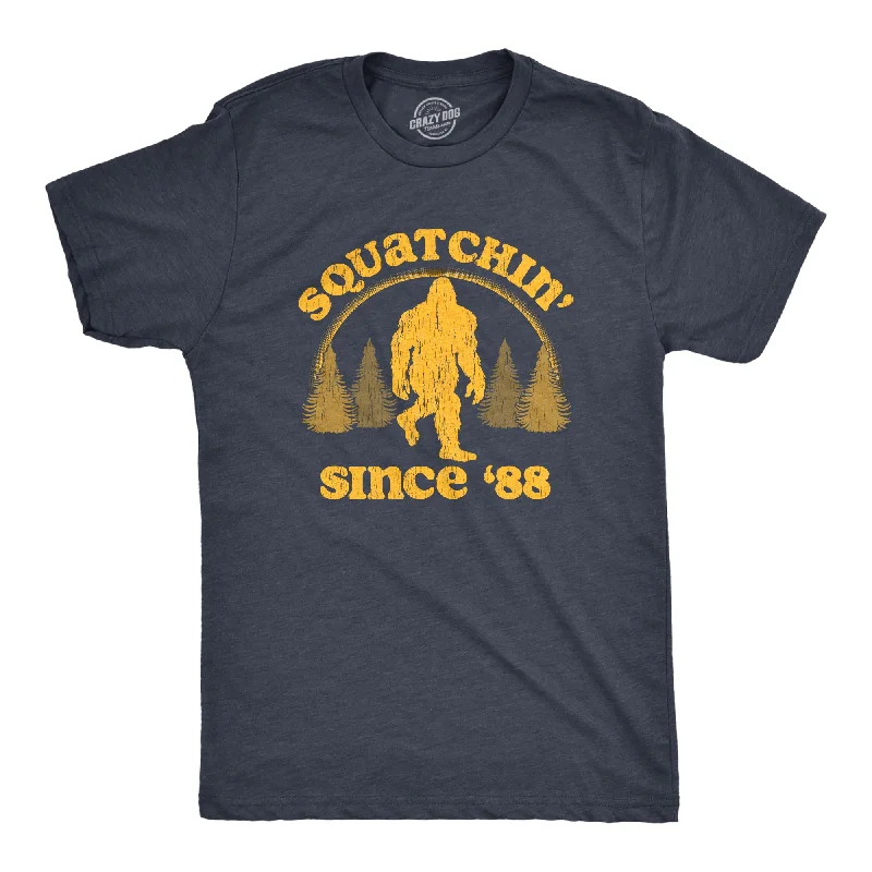 Custom T-Shirts for Bachelorette Parties-Squatchin Since 88 Men's T Shirt