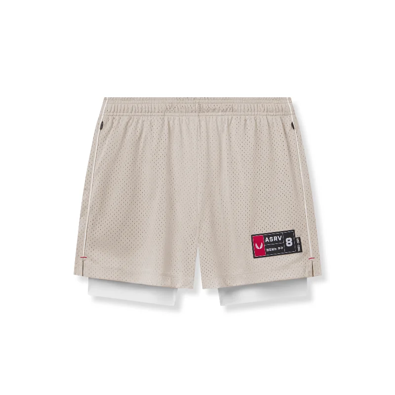 Custom Shorts with Distressed Details-0991. Ion-Mesh 5" Liner Short - Chai