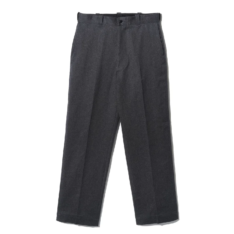 Custom Modern Fit Pants-【YANKSHIRE】1963 TROUSERS HEATHER CHAMBRAY