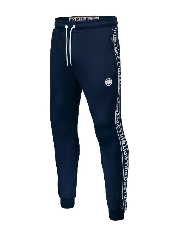 Custom Wide-Leg Yoga Pants-Men's Sweatpants Oldschool Tape Logo