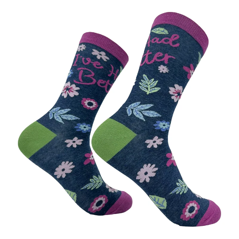 Custom Snowboarding Socks-Women's Ive Had Better Socks