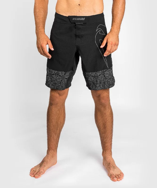 Custom High-Waisted Shorts-Fightshorts Reflective Light 4.0 Venum - Black/Black