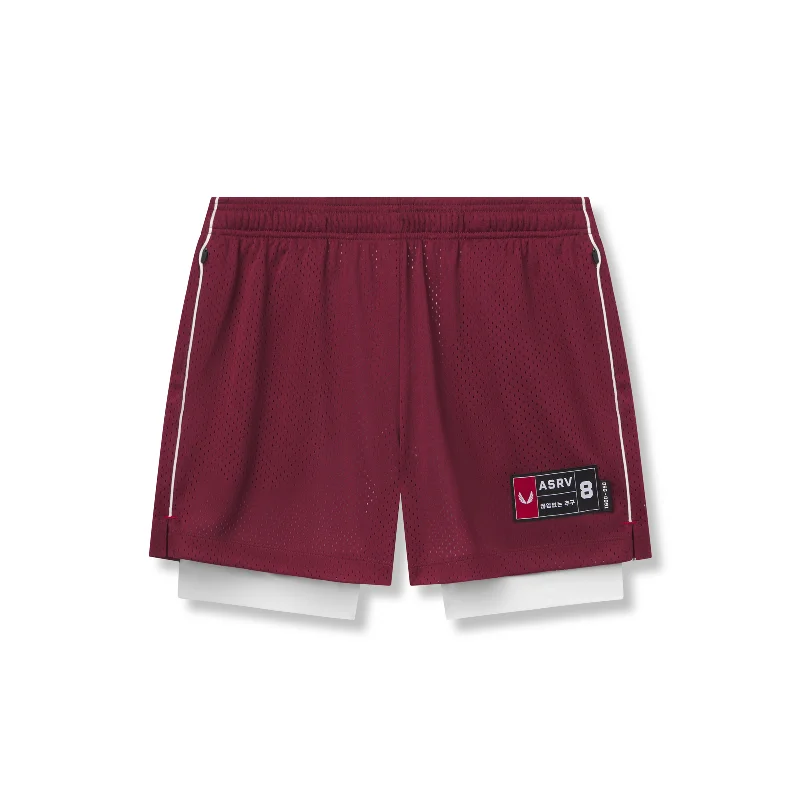 Custom Shorts for Personalized Apparel-0991. Ion-Mesh 5" Liner Short - Crimson