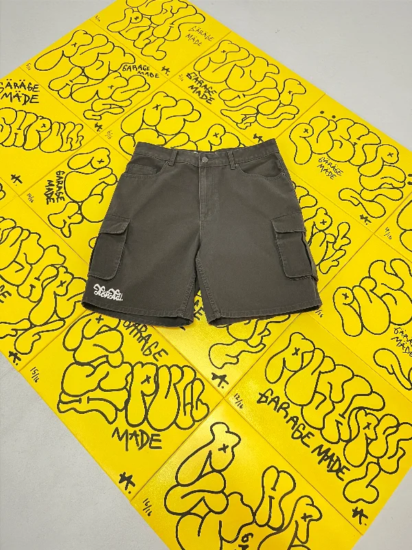 Custom Shorts for Military-CHARCOAL ARMY CARGO SHORTS