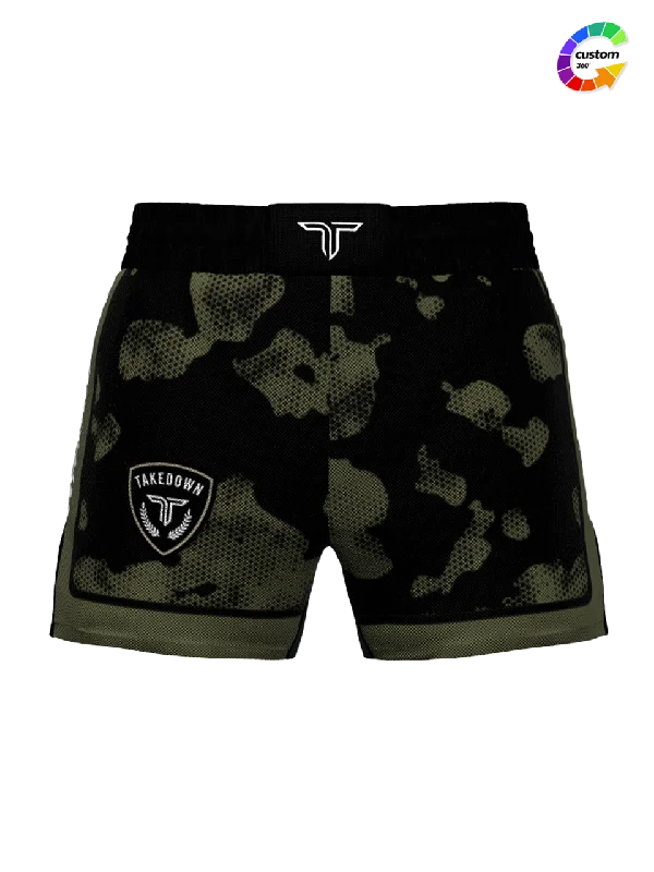 Custom Shorts with Polka Dots-TD-FS-007 360° Custom Fight Shorts (5"&7“ Inseam)