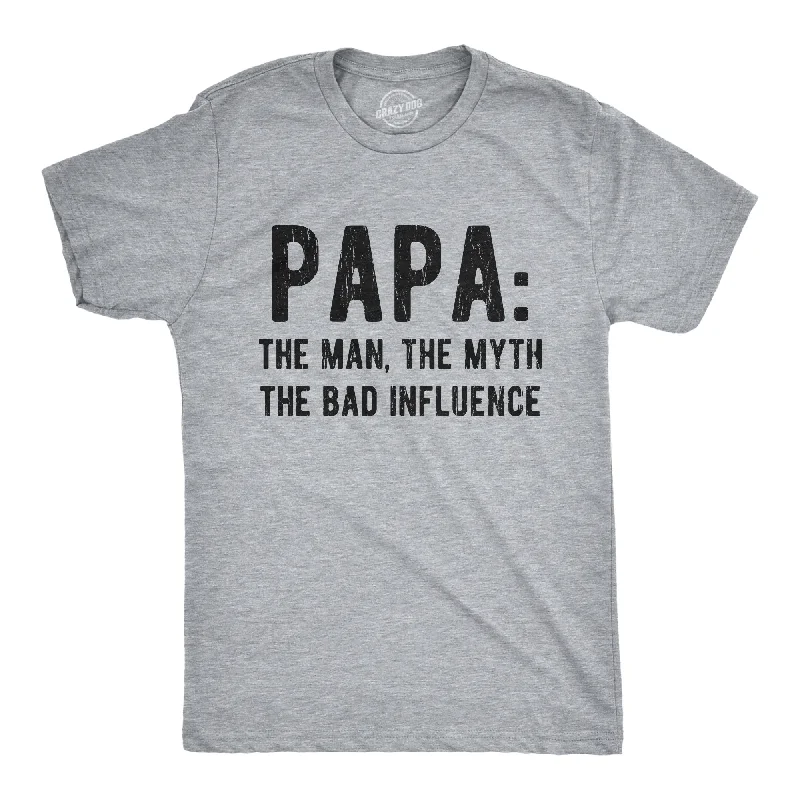 Personalized T-Shirts for Holidays-Papa The Man The Myth The Legend Men's T Shirt