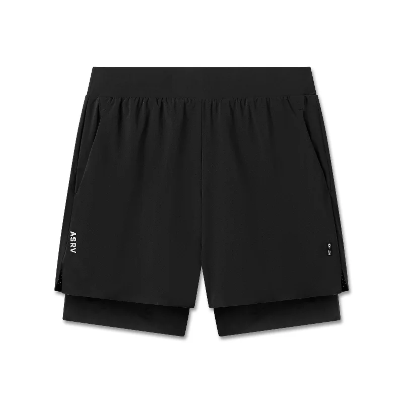 Custom Shorts for Road Trips Comfort-1028. Aerotex™ Bonded 7" Liner Short - Black