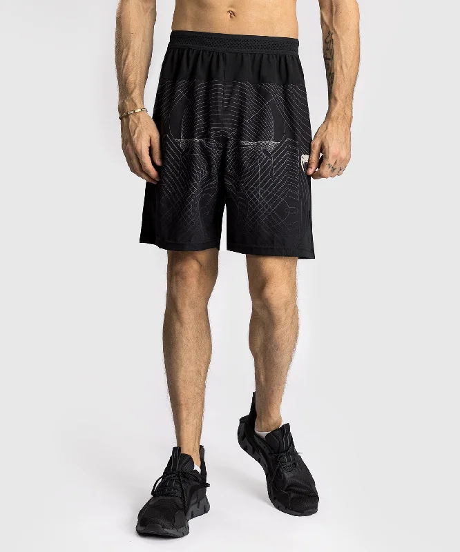 Custom Shorts for Security Personnel-Venum G-Fit Air Men's Training Shorts - Deep Black/Desert Sand