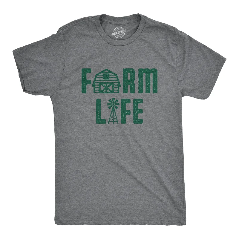 Custom T-Shirts for Arts and Crafts-Farm Life Men's T Shirt