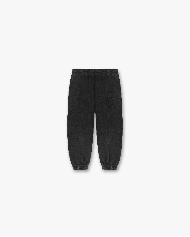 Custom Sweatpants for Lounge-Mini Rep Applique Sweatpants - Vintage Black