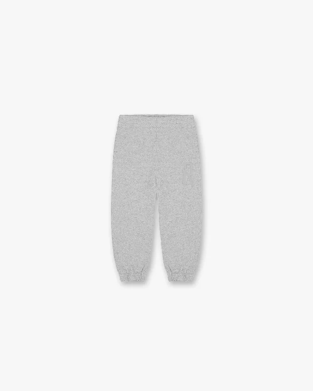 Custom Workout Joggers-Mini Rep Applique Sweatpants - Grey Marl