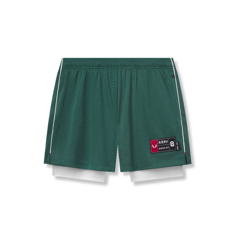 Custom Shorts for Graphic T-Shirt Pairing-0991. Ion-Mesh 5" Liner Short - Forest Green