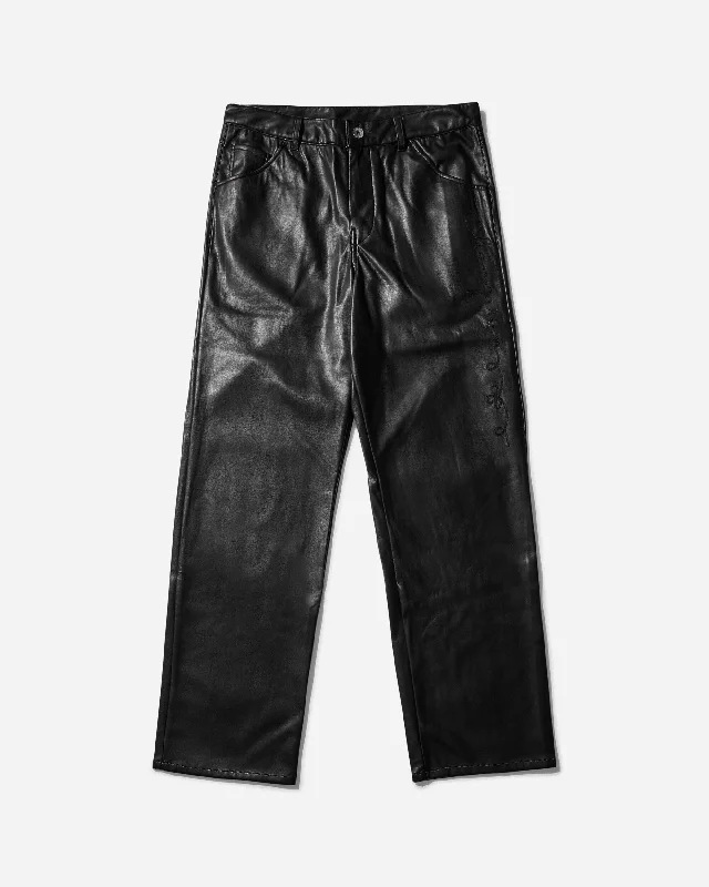 Custom Winter Pants-Men's Angelo Baque Charro Pants Black