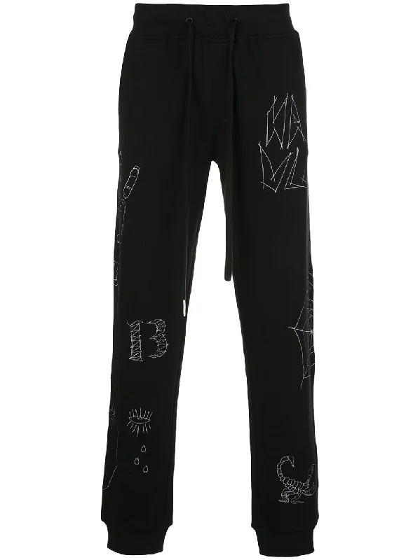 Custom Yoga Pants-WEBBED UP JOGGER BLACK