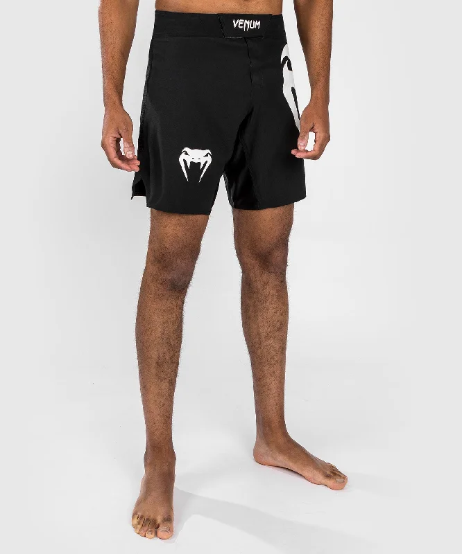 Custom Shorts for Skateboarding-Venum Light 5.0 Fightshort - Black/White