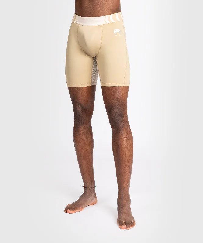 Custom Shorts with Rip-Stop Material-Venum Tempest Men's Vale Tudo - Beige/Sand