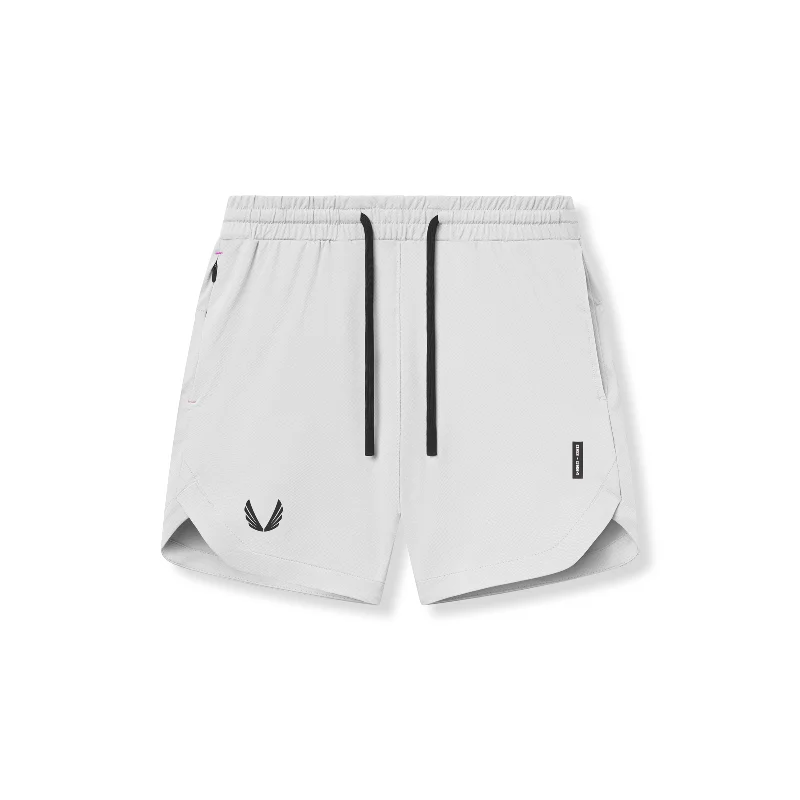 Custom Basketball Shorts-0994. AeroSilver® 7" Linerless Short - White