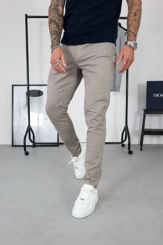 Custom Trousers-Capo CHINO Pant - Grey