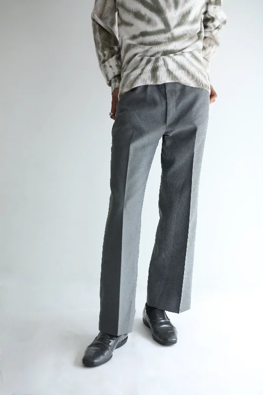 Custom Baseball Pants-GREY FLARE TROUSERS