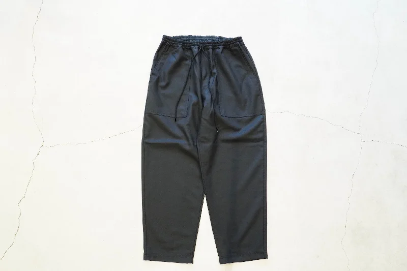 Custom Boot-Cut Work Pants-COMME des GARCONS HOMME / エステルウールサージ イージーパンツ