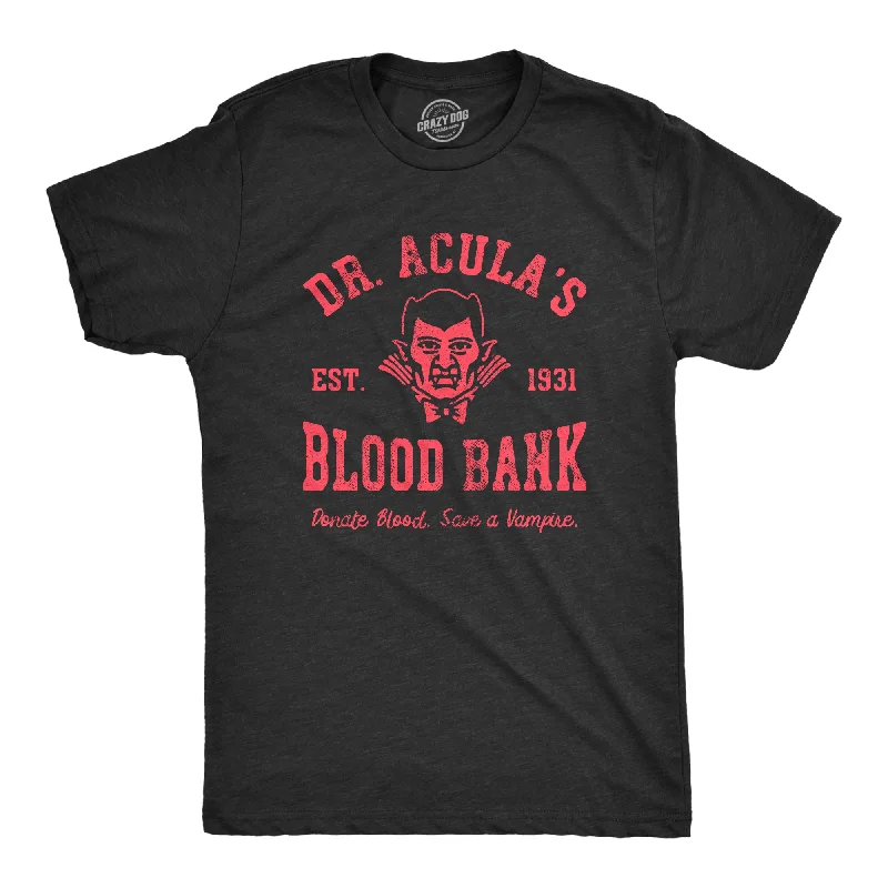 Custom T-Shirts for Colleges-Dr Aculas Blood Bank Men's T Shirt