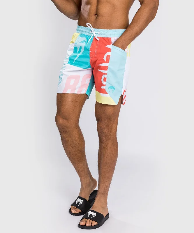 Custom Shorts with Motivational Quotes-Venum Summer 88 Boardshorts - Clearwater Blue/Flame Red