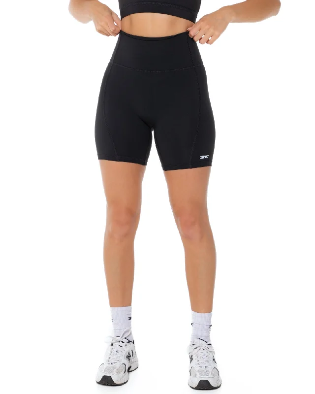 Custom Shorts with Lycra Spandex-Curve Shorts - Black