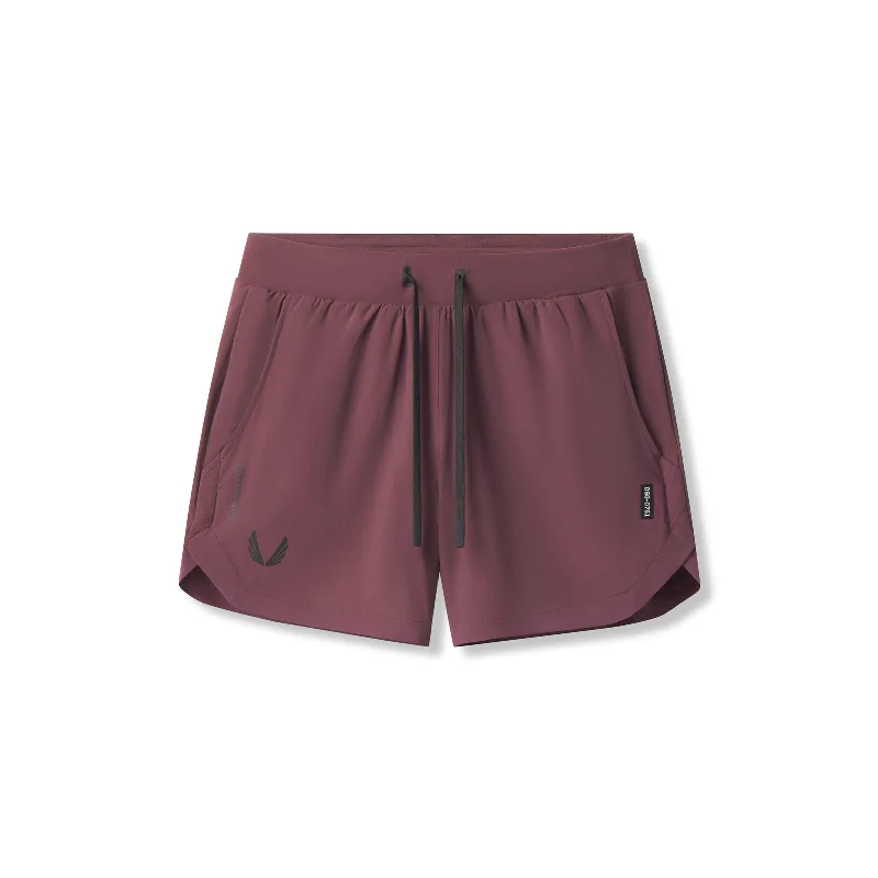 Custom Shorts with Lycra Spandex-0751. Tetra-Lite® 5" Linerless Short - Plum "Wings"