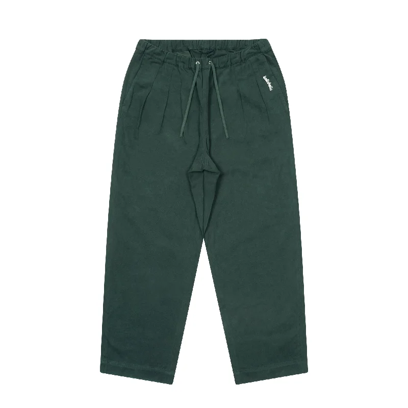 Custom Casual Fit Pants-Logo Cotton City Pants (dark green)