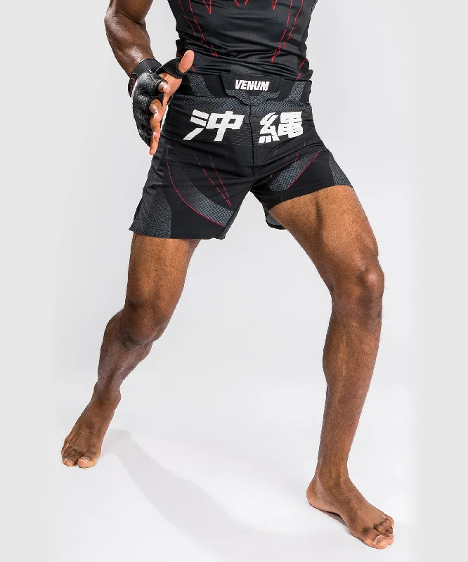 Custom Shorts with Rip-Stop Material-Venum Okinawa 3.0 Fightshorts  - Black/Red