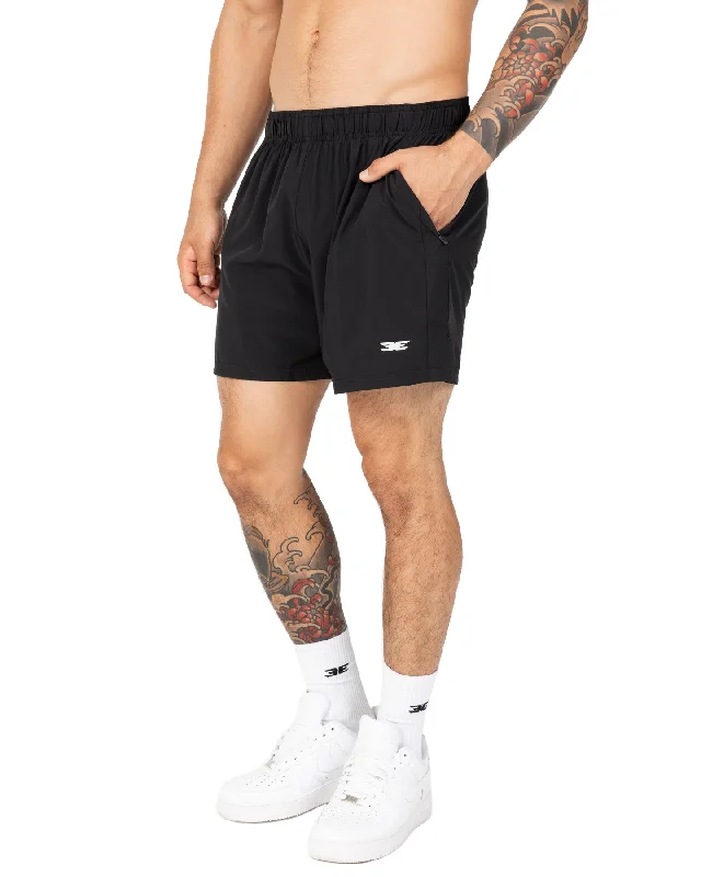 Custom Breathable Shorts-Elite Aero Shorts - Black