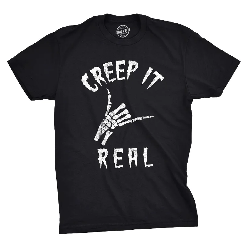 Custom T-Shirts for Team Building-Creep It Real Men's T Shirt