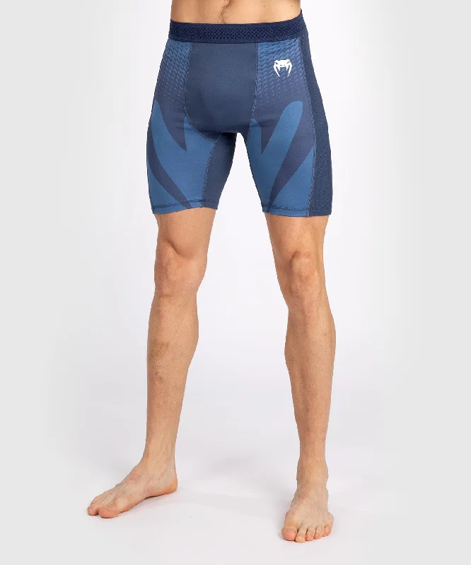 Custom Shorts for Beach Vacations-Venum Attack Men's Vale Tudo Short - Navy Blue