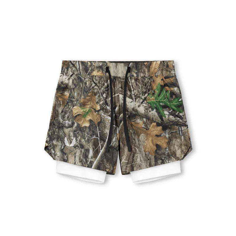 Custom Soccer Shorts-0865. Tetra-Lite® 5" Liner Short - Realtree® Camo / White / White "Wings"