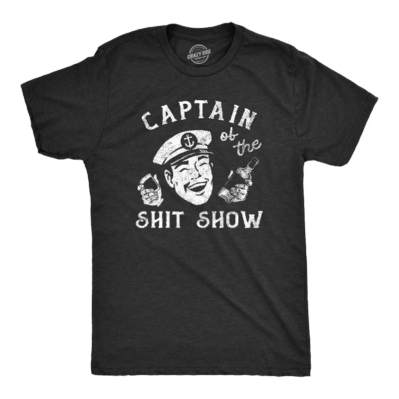 Custom T-Shirts for Schools-Captain Of The Shit Show Men's T Shirt