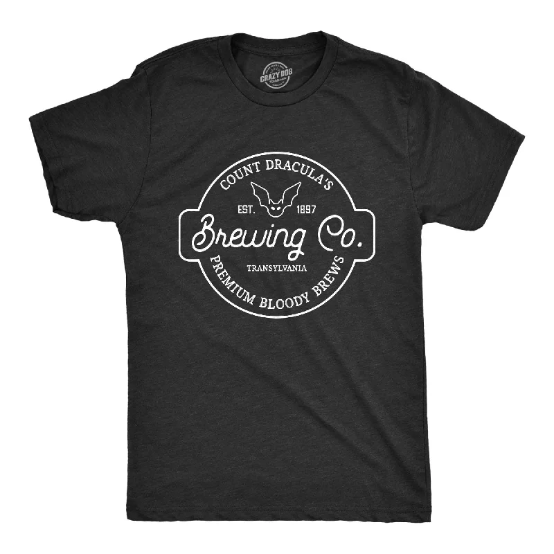 Custom T-Shirts for Fundraising-Count Dracula Brewing Co Men's T Shirt