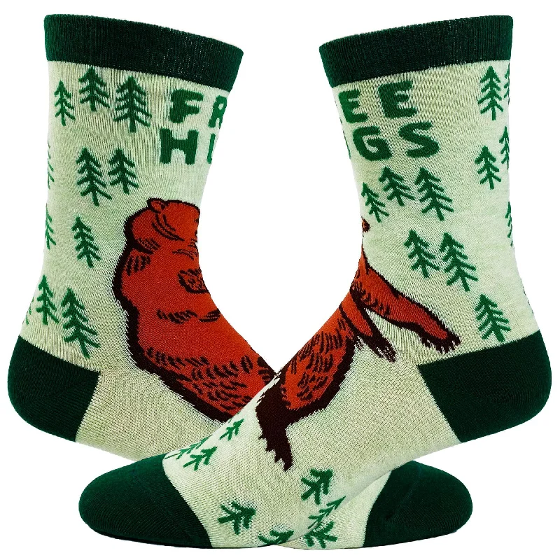 Custom Patterned Socks-Youth Free Hugs Socks