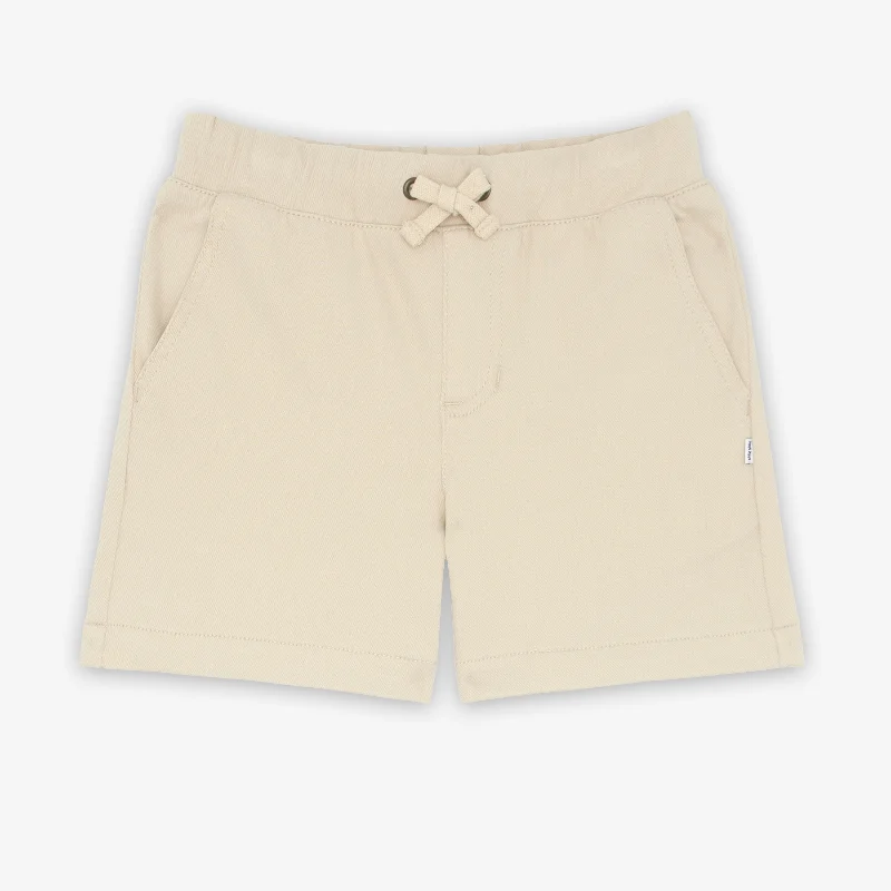 Custom Shorts with Reinforced Seams-Light Khaki Chino Shorts