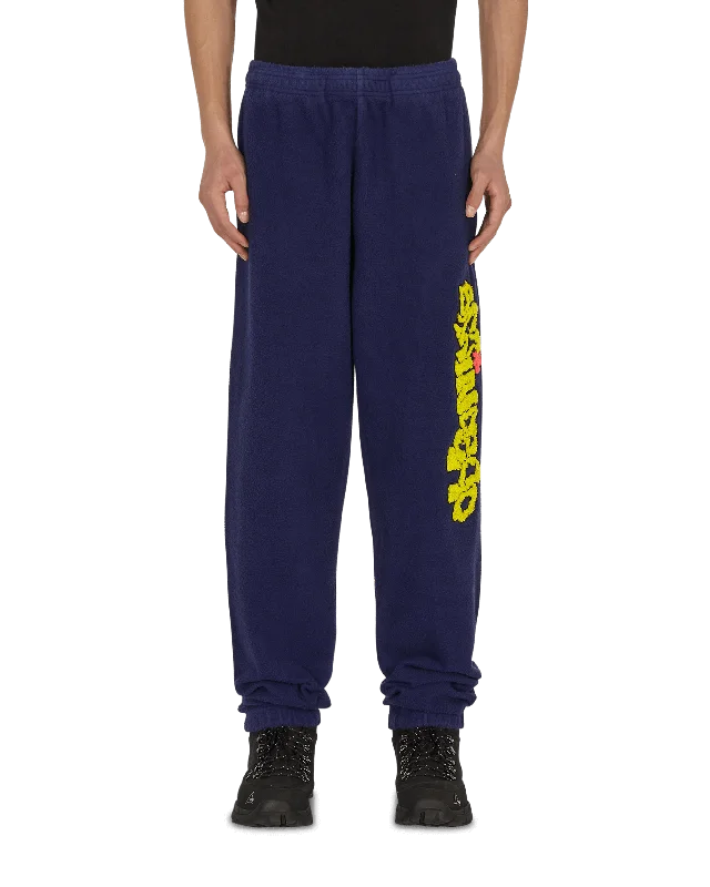 Custom Heavy-Duty Work Pants-Slime Reverse Fleece Sweatpants Blue