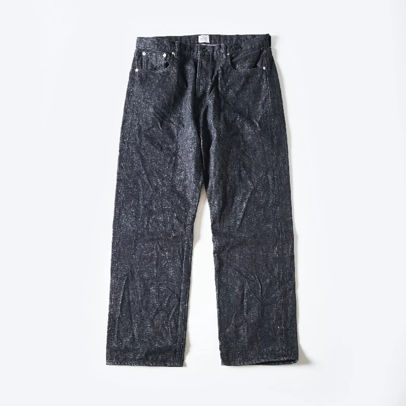 Custom Quick-Dry Sports Pants-#1382-12DB No.1 Five Pocket : 12oz. selvedge denim black