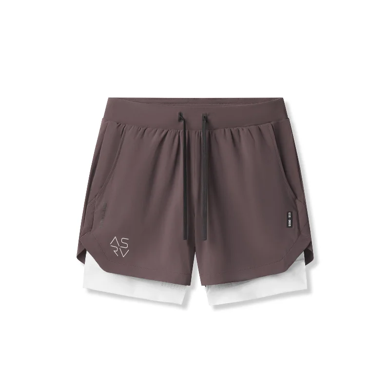 Custom Shorts for Gardeners-0865. Tetra-Lite® 5" Liner Short - Nightshade "Cyber"/White