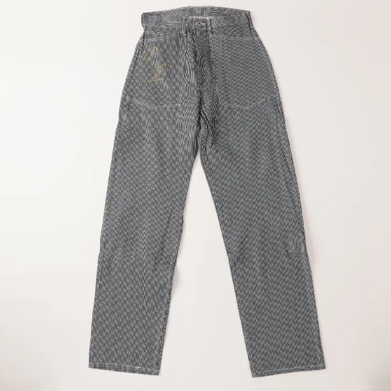 Custom Sports Pants-Army Pants : pinstripe indigo black pa-061 "Dead Stock"